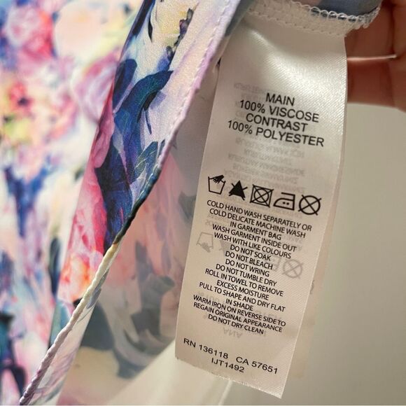 EVER NEW Sheer Floral Print Blouse – US 8 - Picture 5 of 8